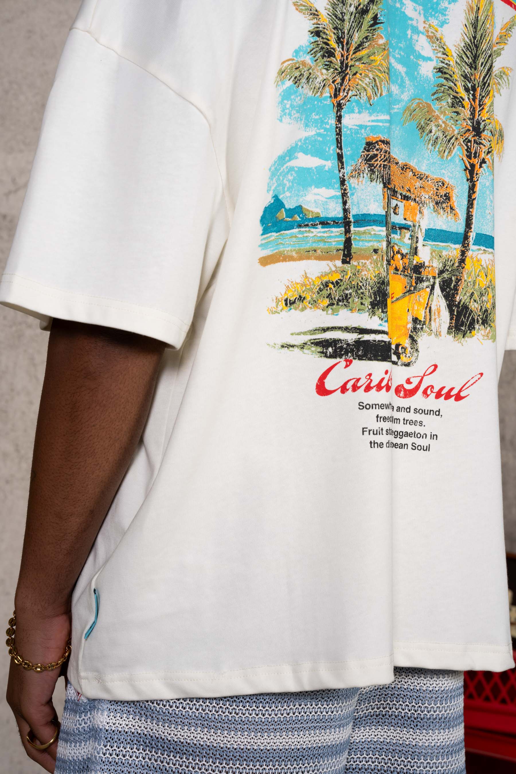Beach Fruit Seller Tee 26009-OFFW