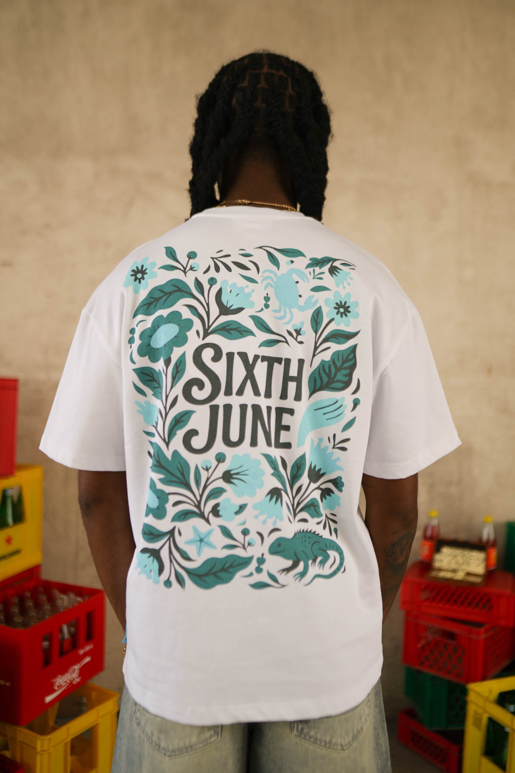 Carribean Flower Tee 26010-WHIT