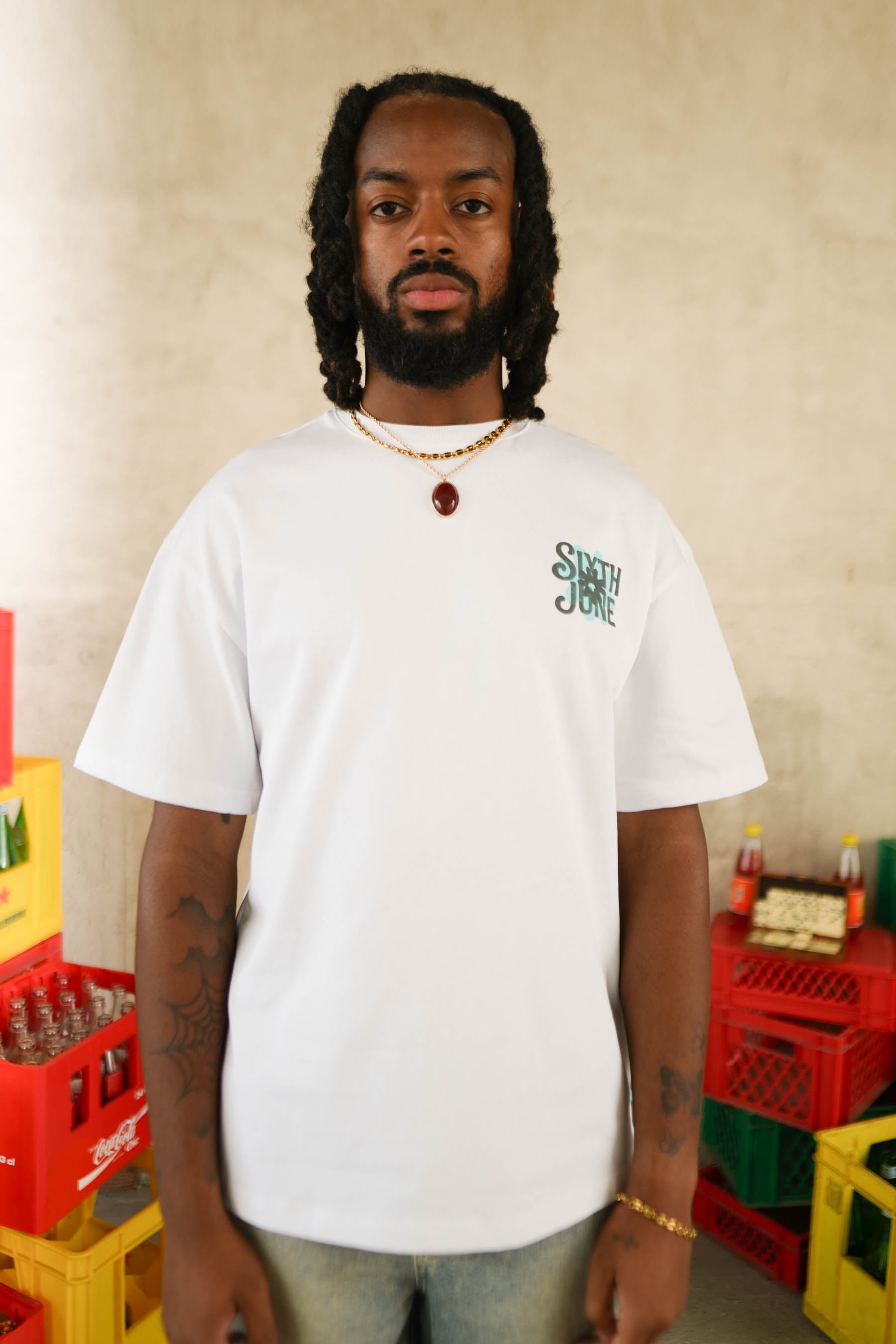 Carribean Flower Tee 26010-WHIT