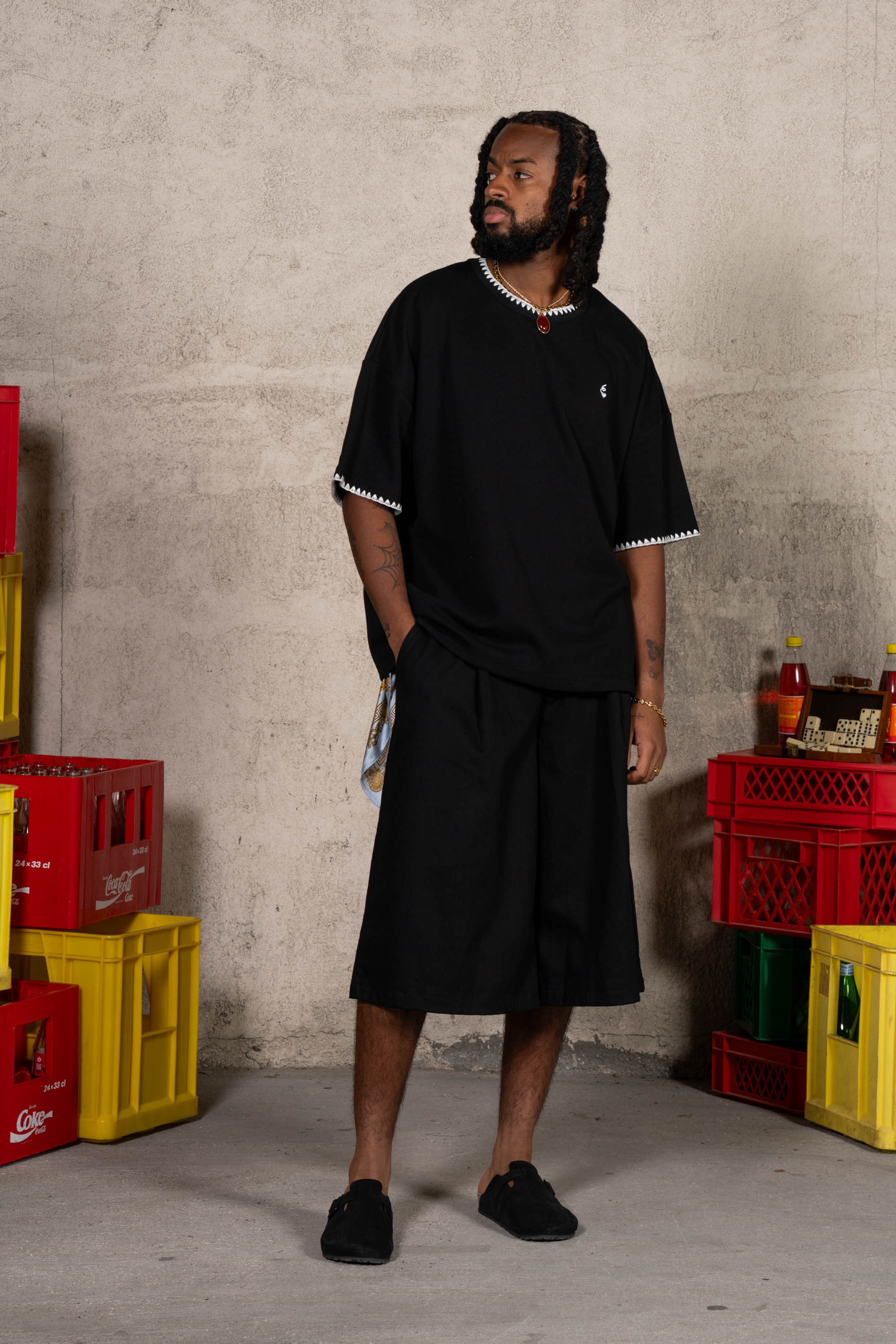 Oversize Pique Tee 26011-BLAC