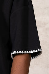 Oversize Pique Tee 26011-BLAC