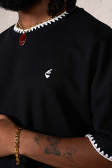 Oversize Pique Tee 26011-BLAC