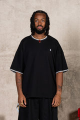 Oversize Pique Tee 26011-BLAC