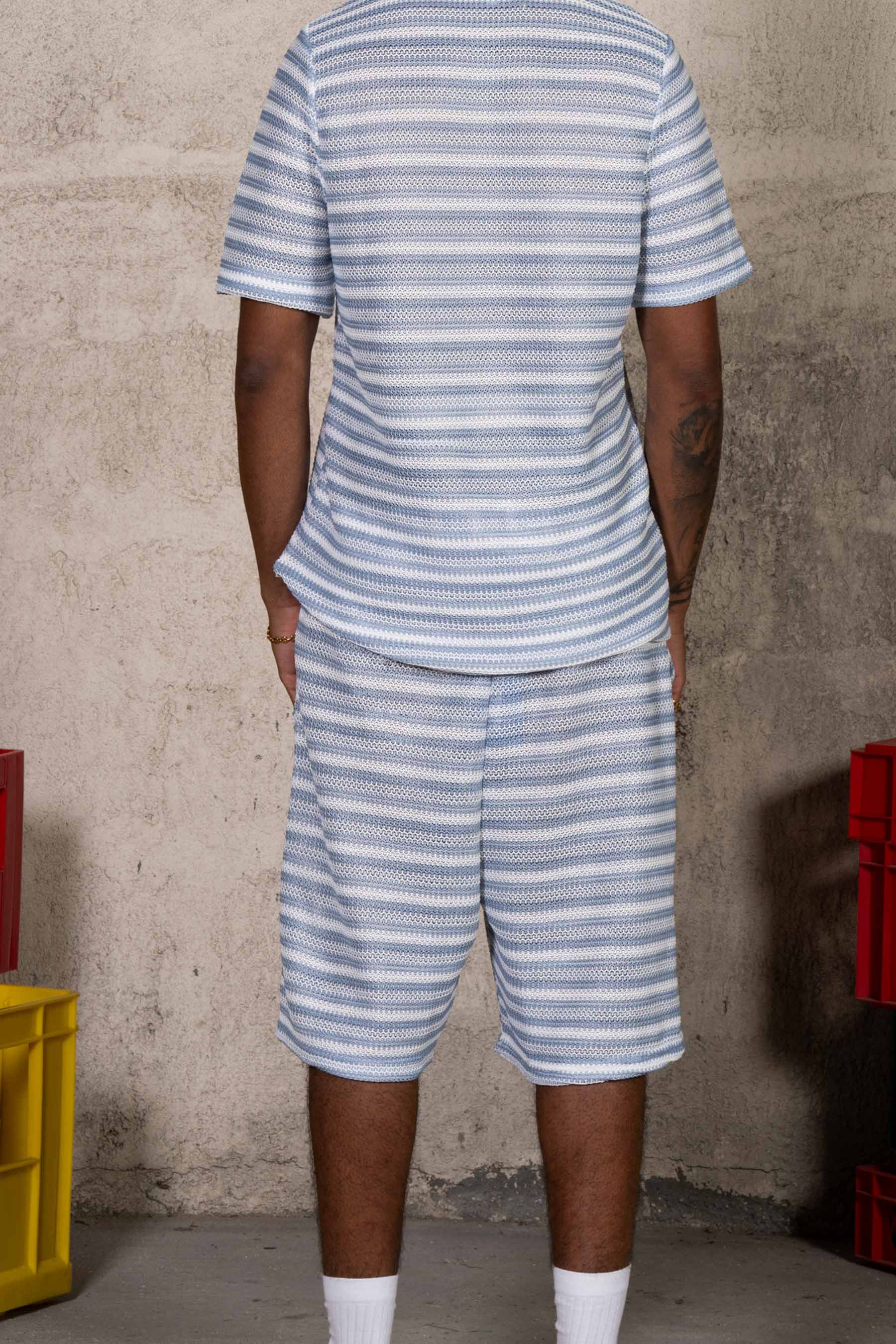 Knit Shorts 26013-BLUE