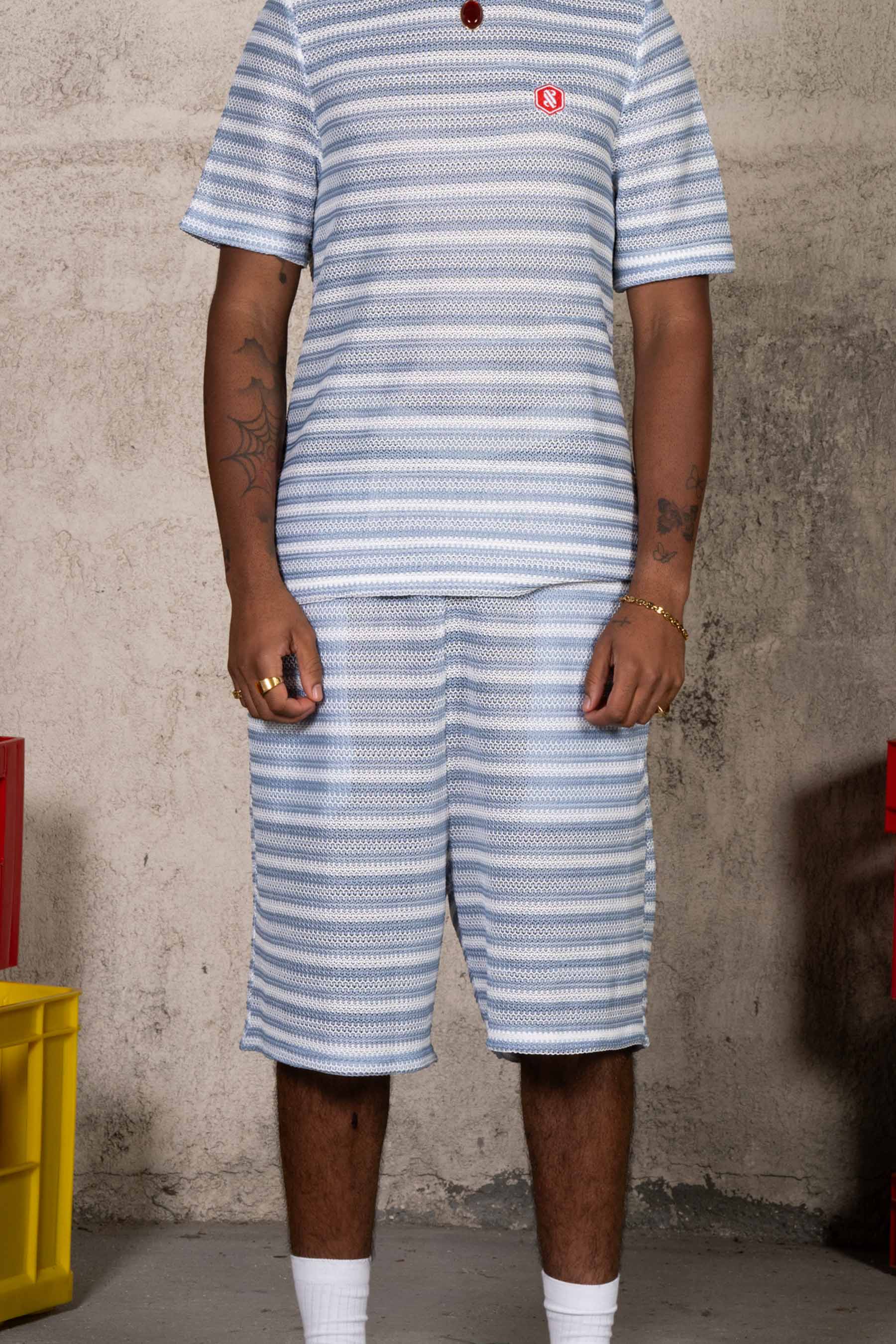 Knit Shorts 26013-BLUE