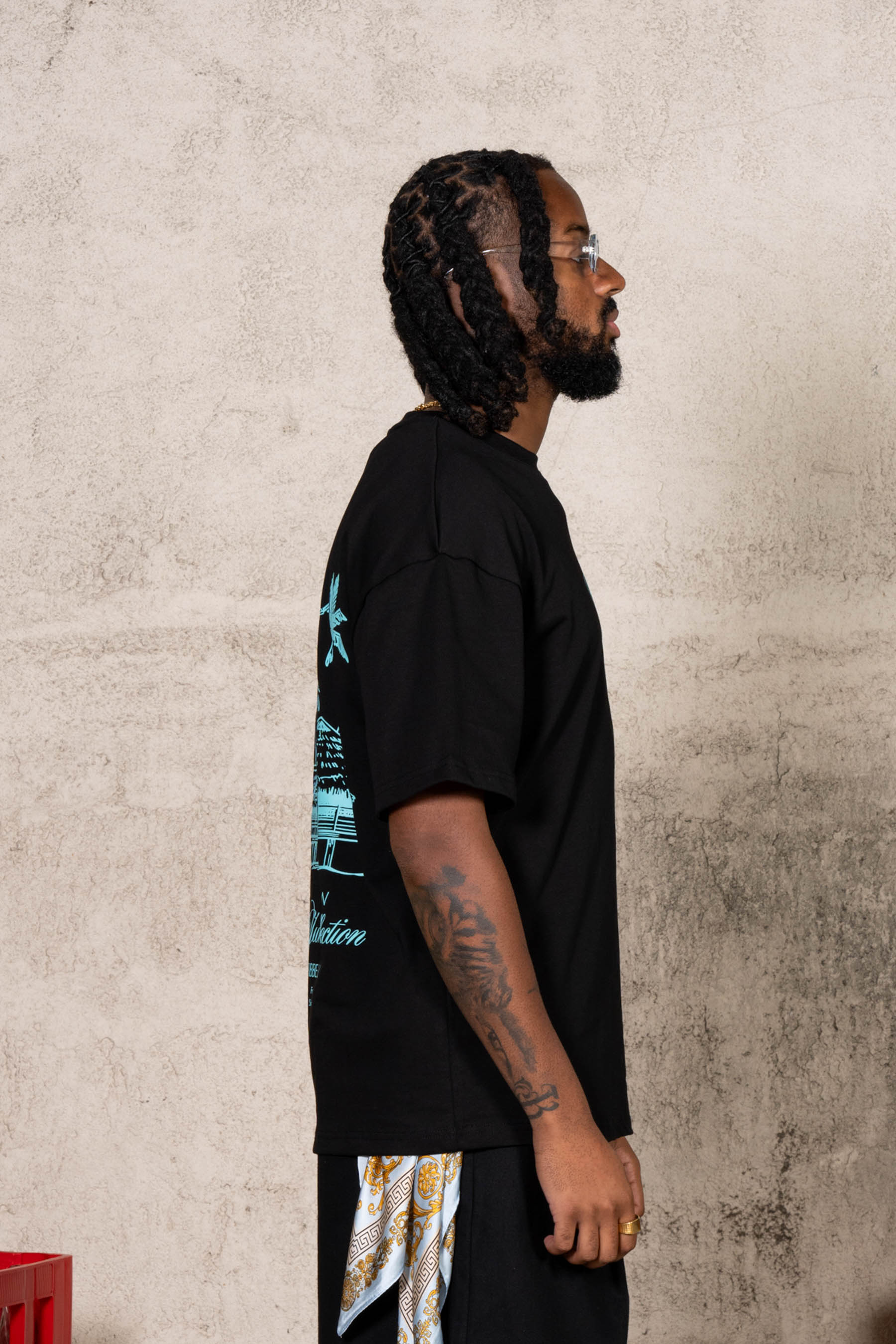 Carribean Hut Tee 26014-BLAC