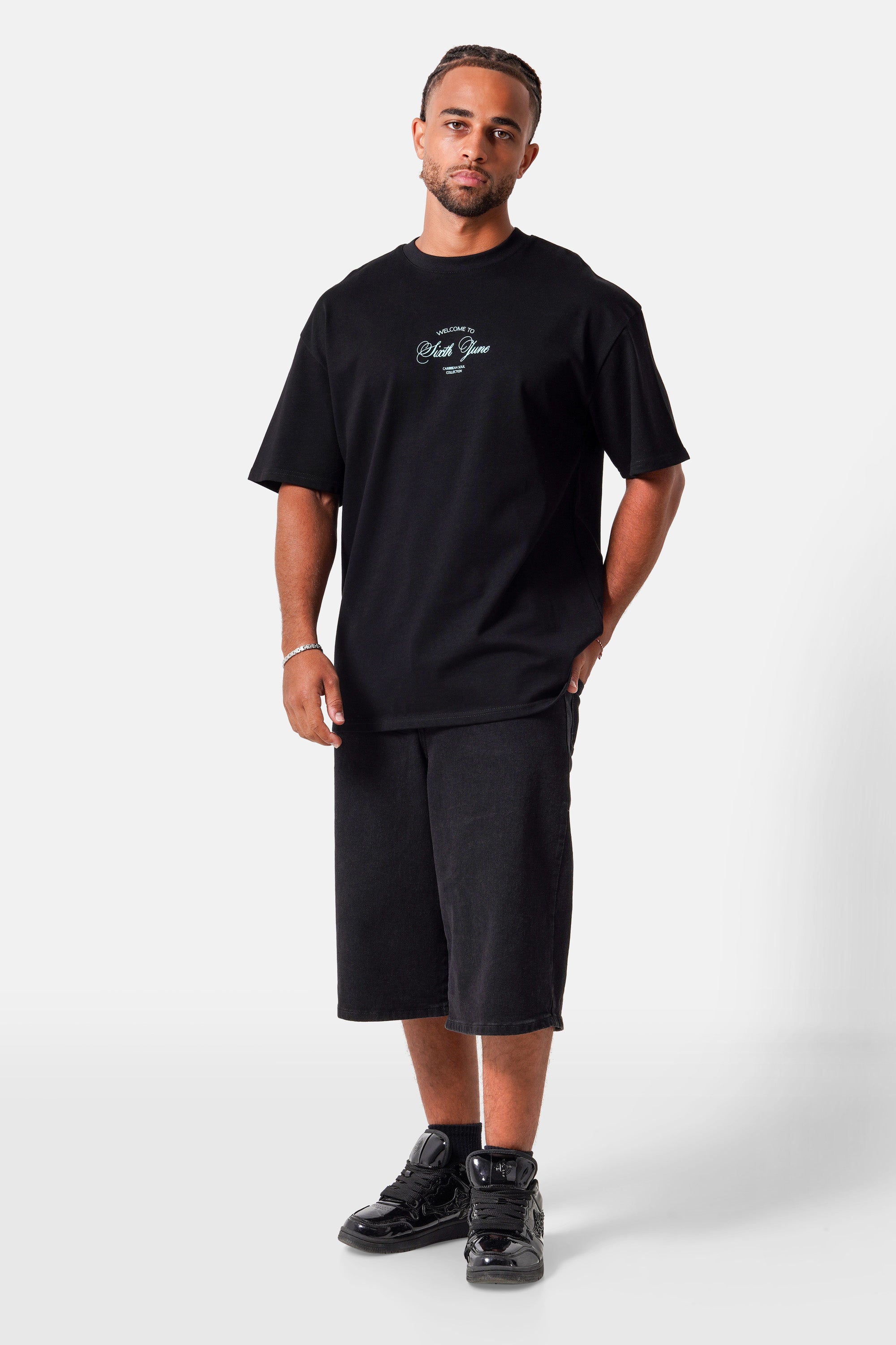 CARIBBEAN SOUL Printed S/S T-shirt