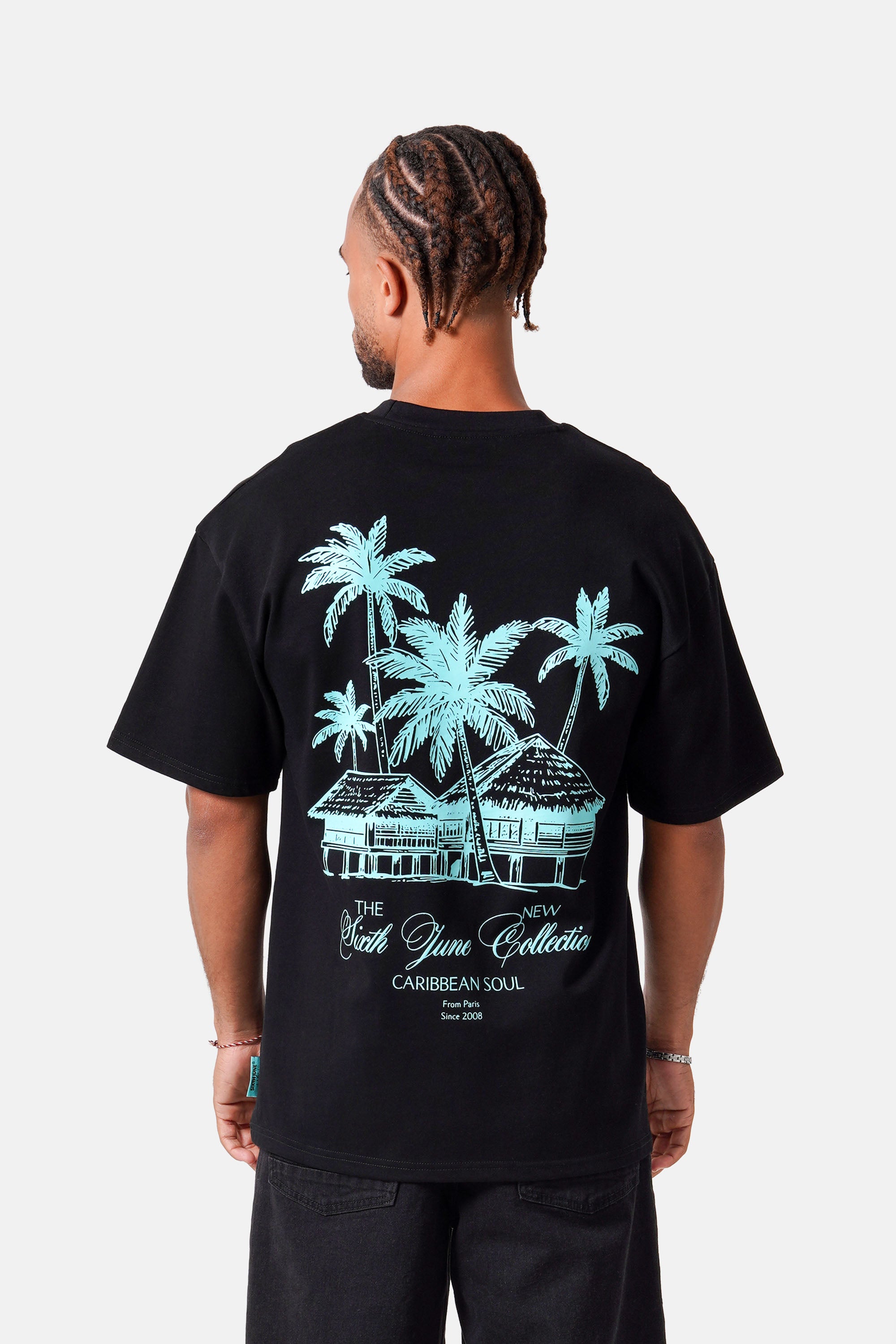 CARIBBEAN SOUL Printed S/S T-shirt