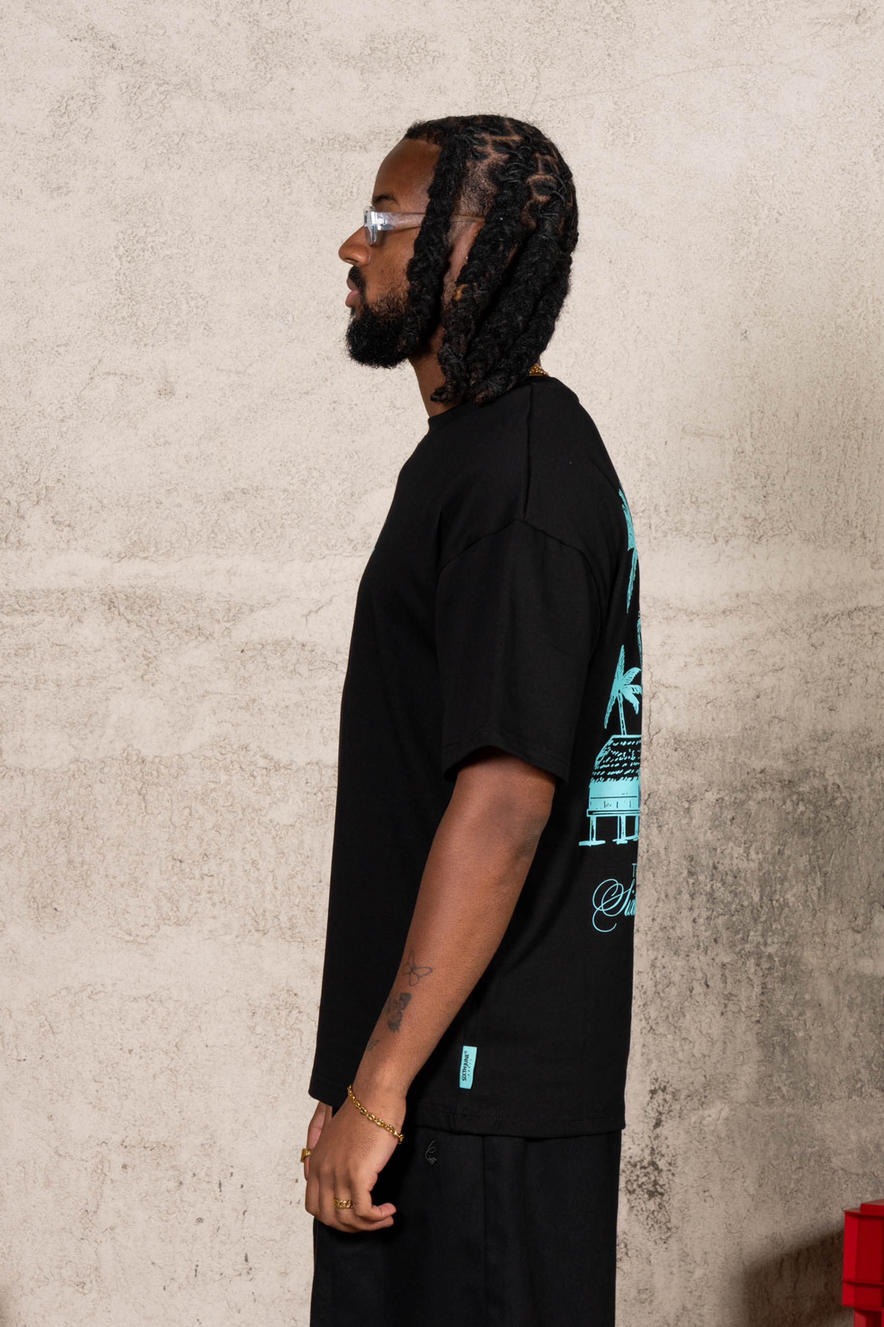 Carribean Hut Tee 26014-BLAC