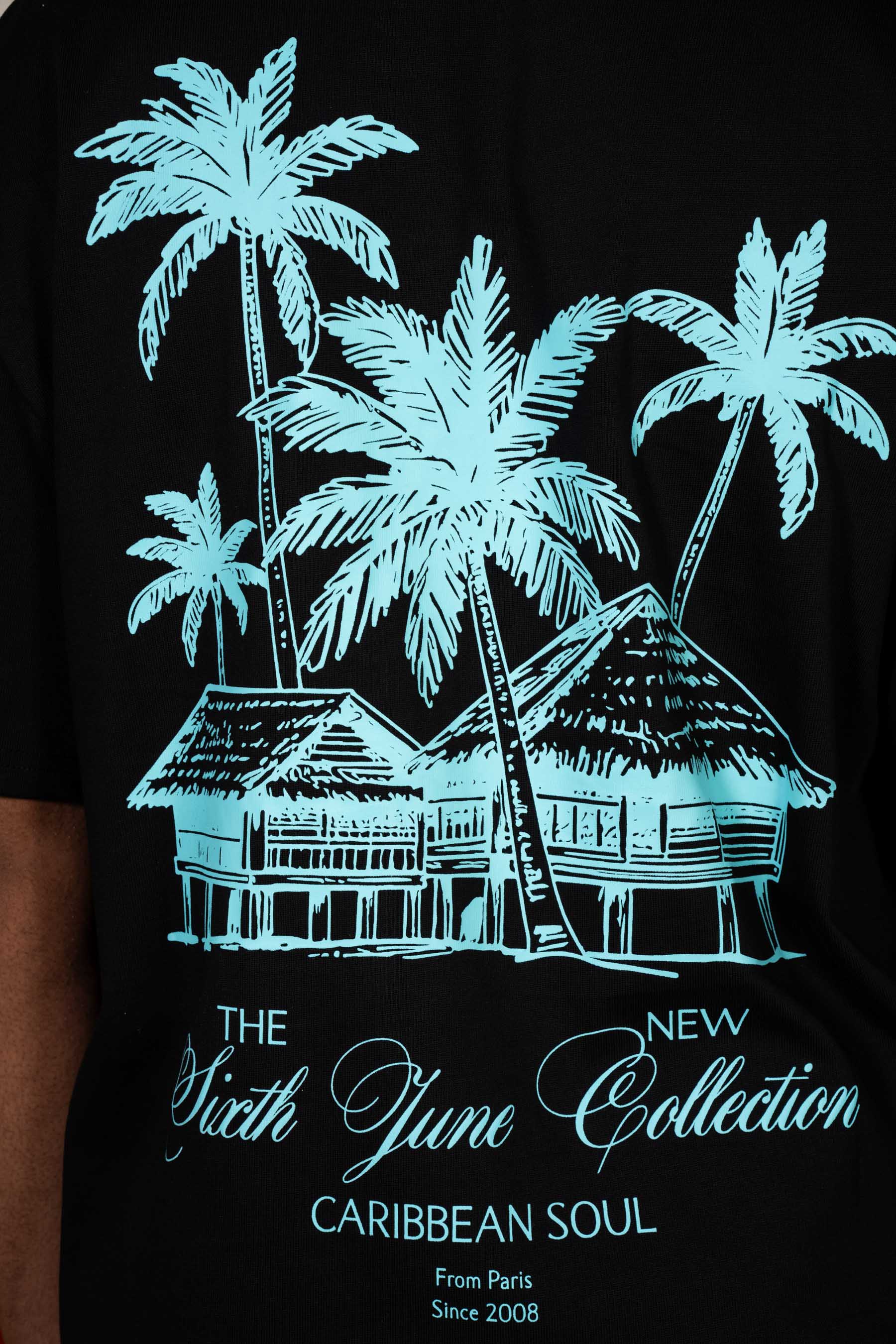 Carribean Hut Tee 26014-BLAC