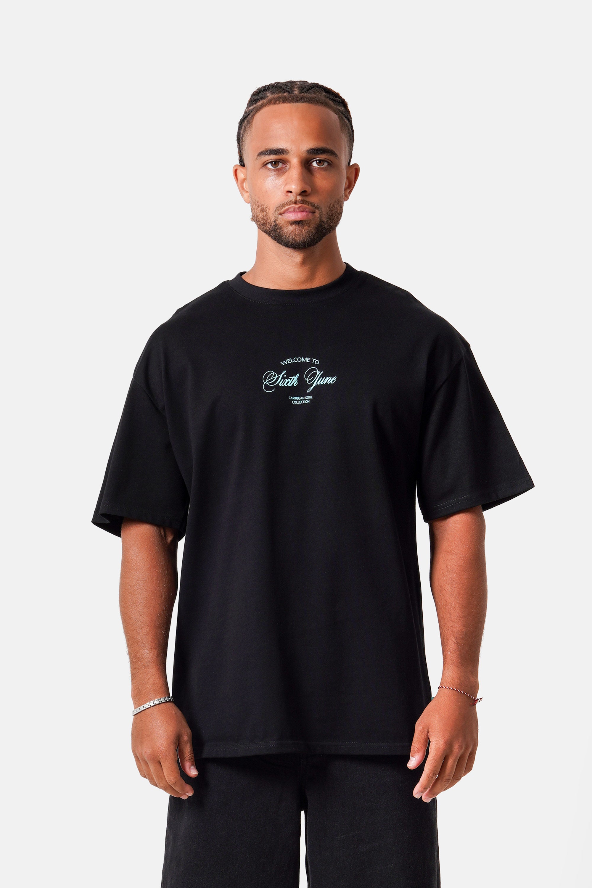 CARIBBEAN SOUL Printed S/S T-shirt