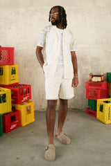 Paisley Lace Resort Shorts 26017-BEIG