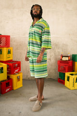 Crochet Resort Shirt 26019-GREE