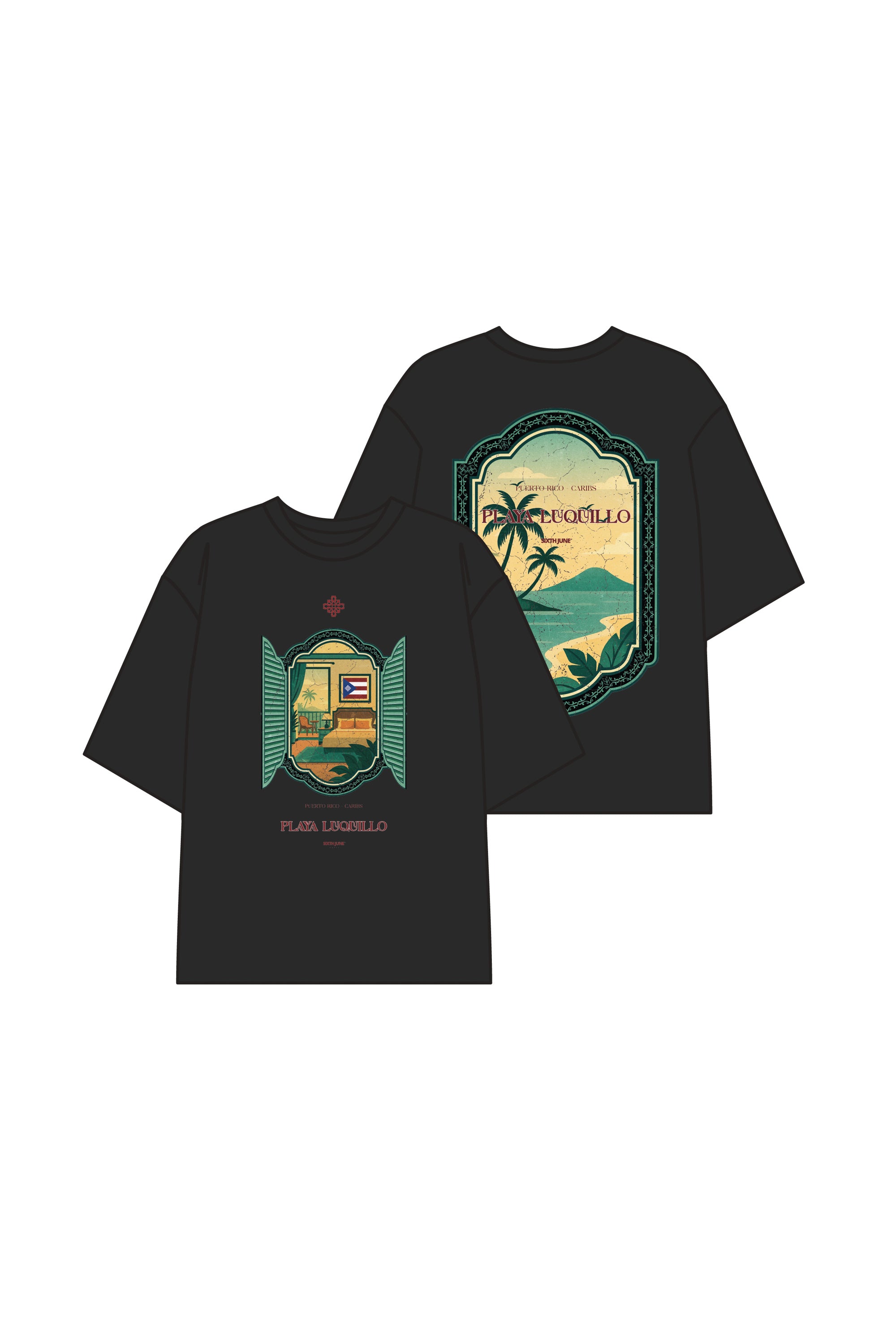 Playa Luquillo Tee 26022-BLAC