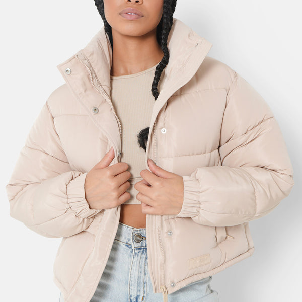 Curly patch short puffer Beige – Sixth June USA