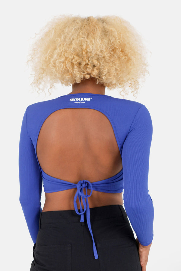 Opening back Top 33668-BLUE