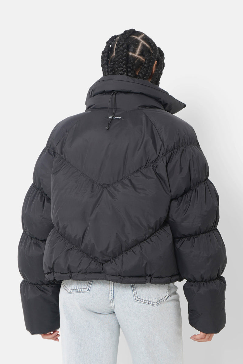 Oversized puffer jacket Black