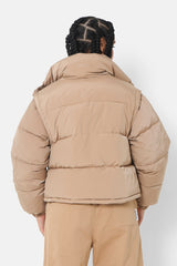 Puffer amovible sleeves Camel