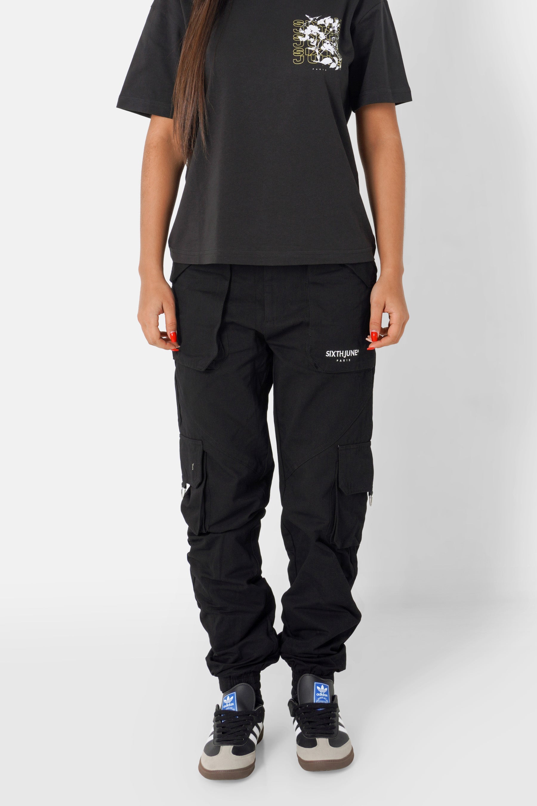 Multi pockets cargo Pants 33941-BLAC