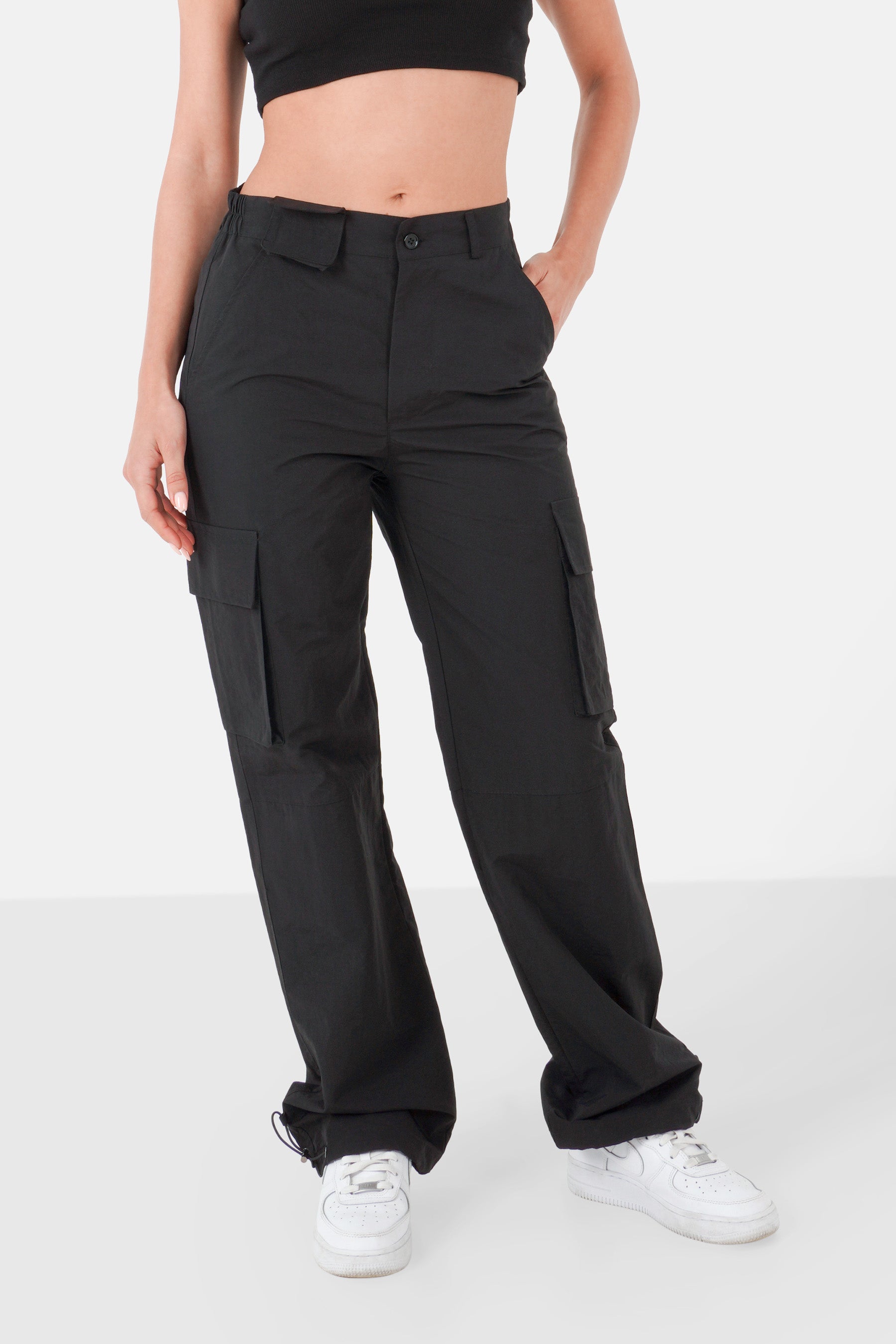 Mini pocket cargo Pants 33956-BLAC