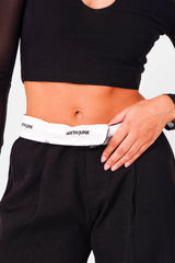 Reversible waistband Pants 34035-BLAC