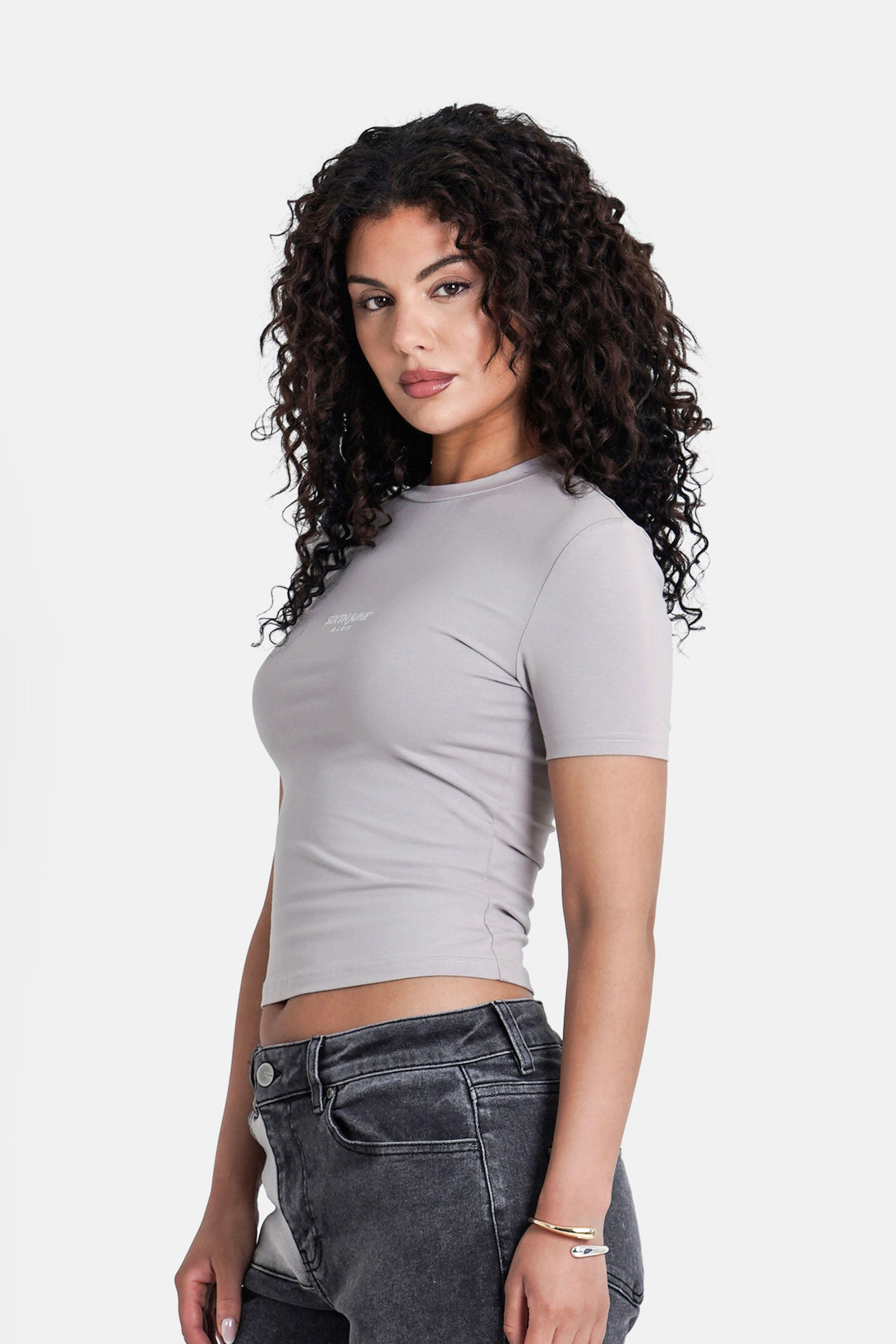 T-shirt short sleeves logo 34124-GREY