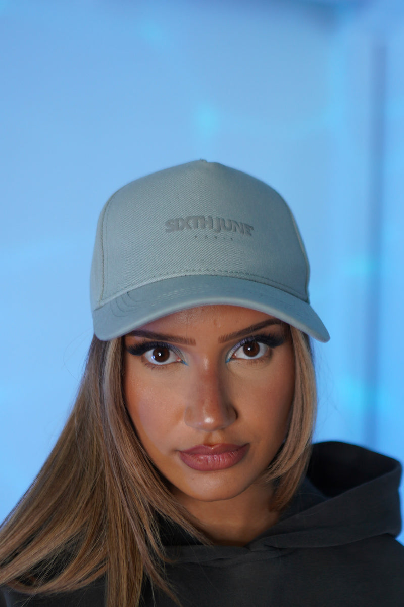 Ess. DOUBLE EMBROIDERY CAP 34146-GREY