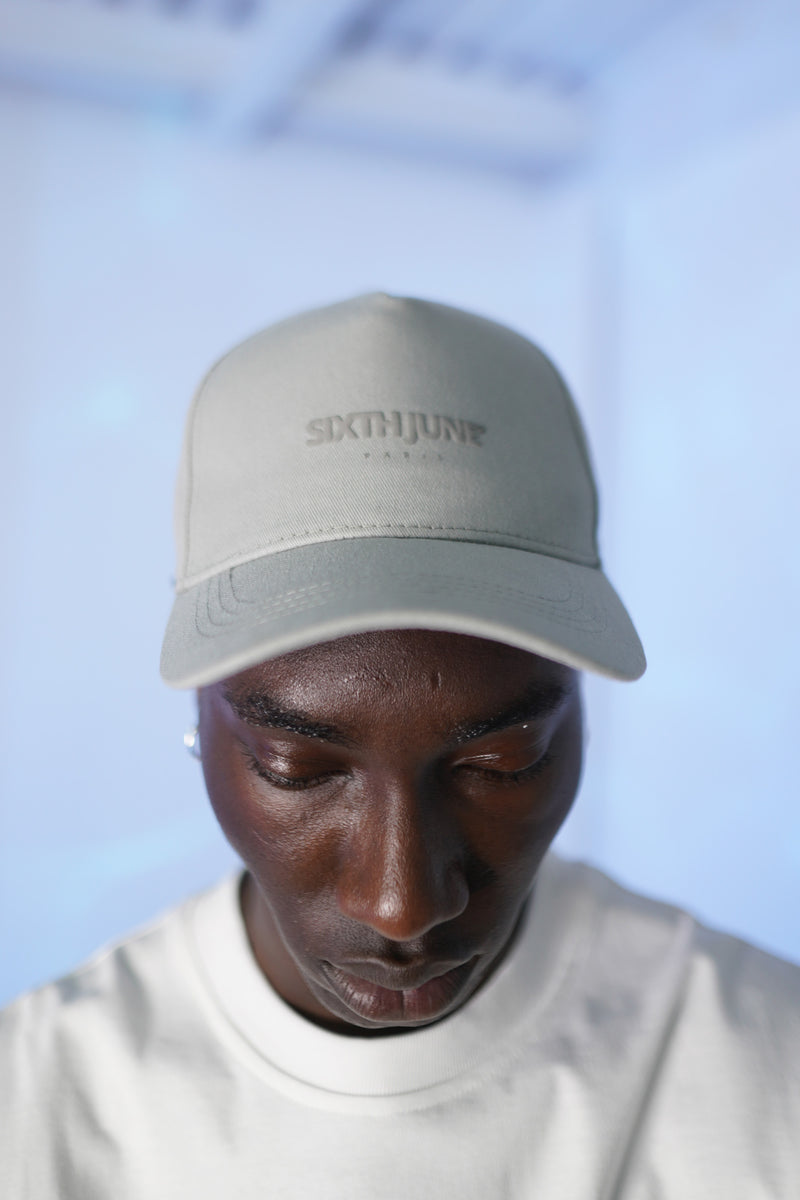 Ess. DOUBLE EMBROIDERY CAP 34146-GREY