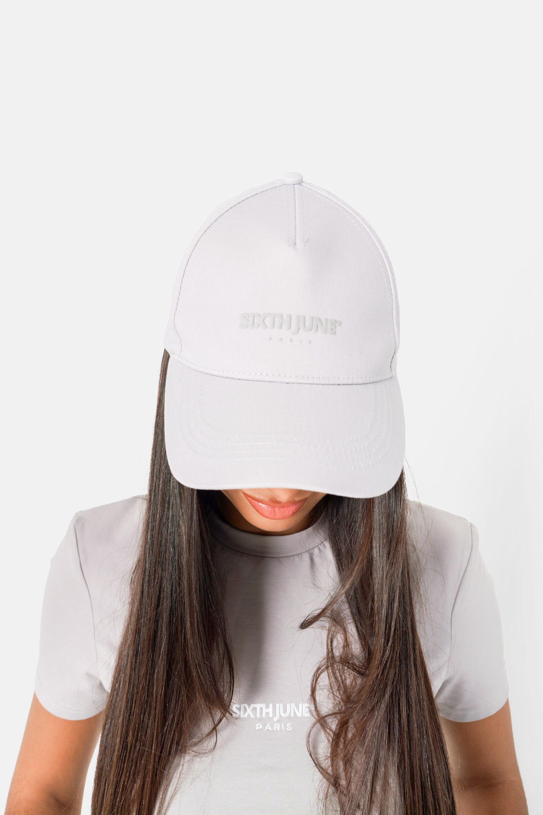 Ess. DOUBLE EMBROIDERY CAP 34146-GREY