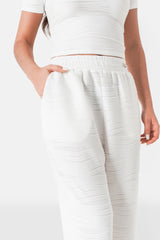 Pants wavy textured 34214-WHIT