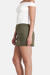 UTILITY COTTON TWILL MINI SKIRT 34223-KAKI