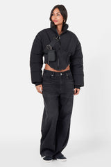 Puffer corset detail 34373-BLAC