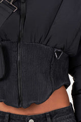 Puffer corset detail 34373-BLAC