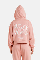 Hoodie ZIp-Up Elevate Backprint 34474-PINK