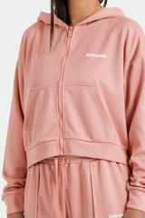 Hoodie ZIp-Up Elevate Backprint 34474-PINK