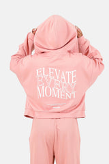 Hoodie ZIp-Up Elevate Backprint 34474-PINK