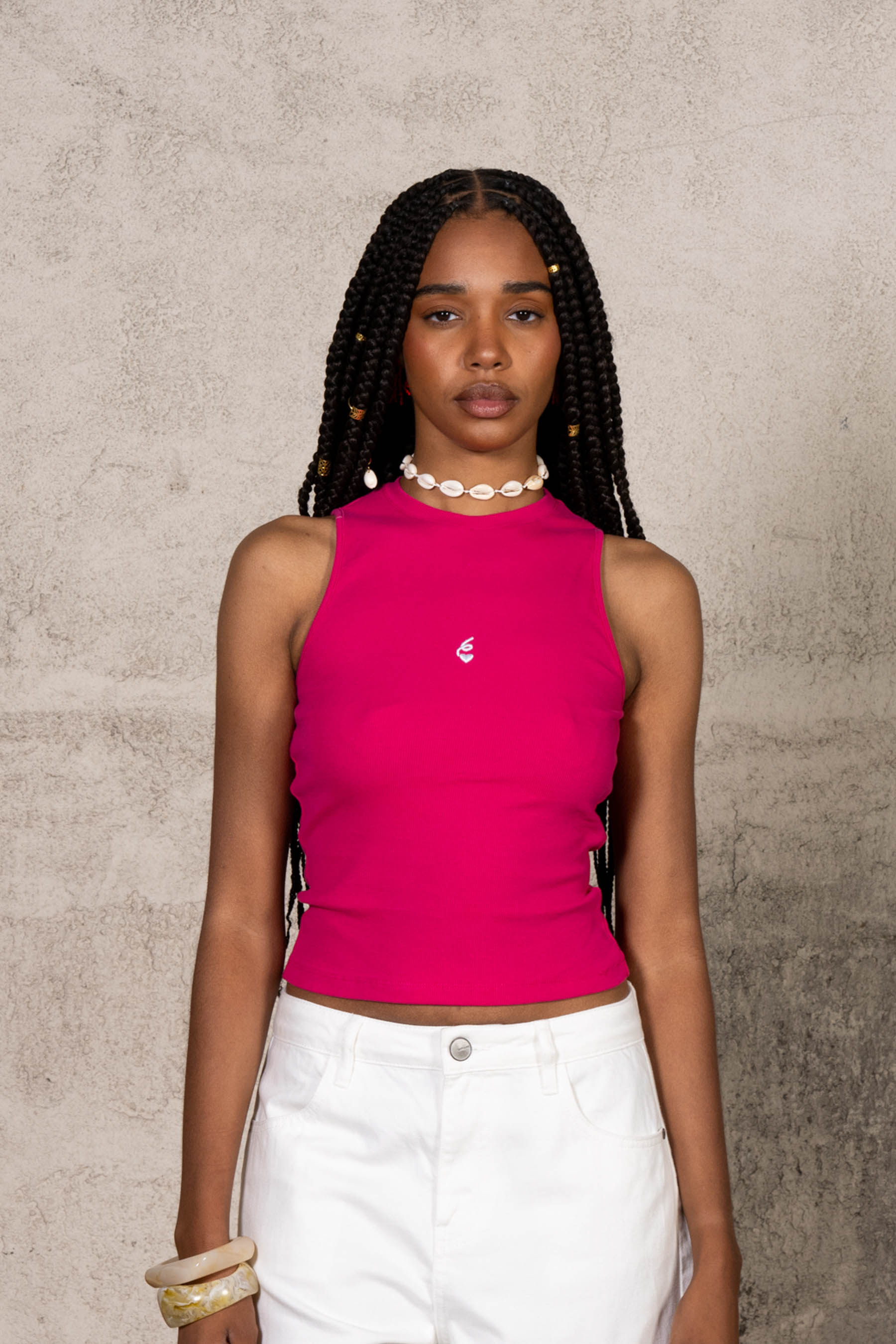 Logo Tank Top 34587-PINK