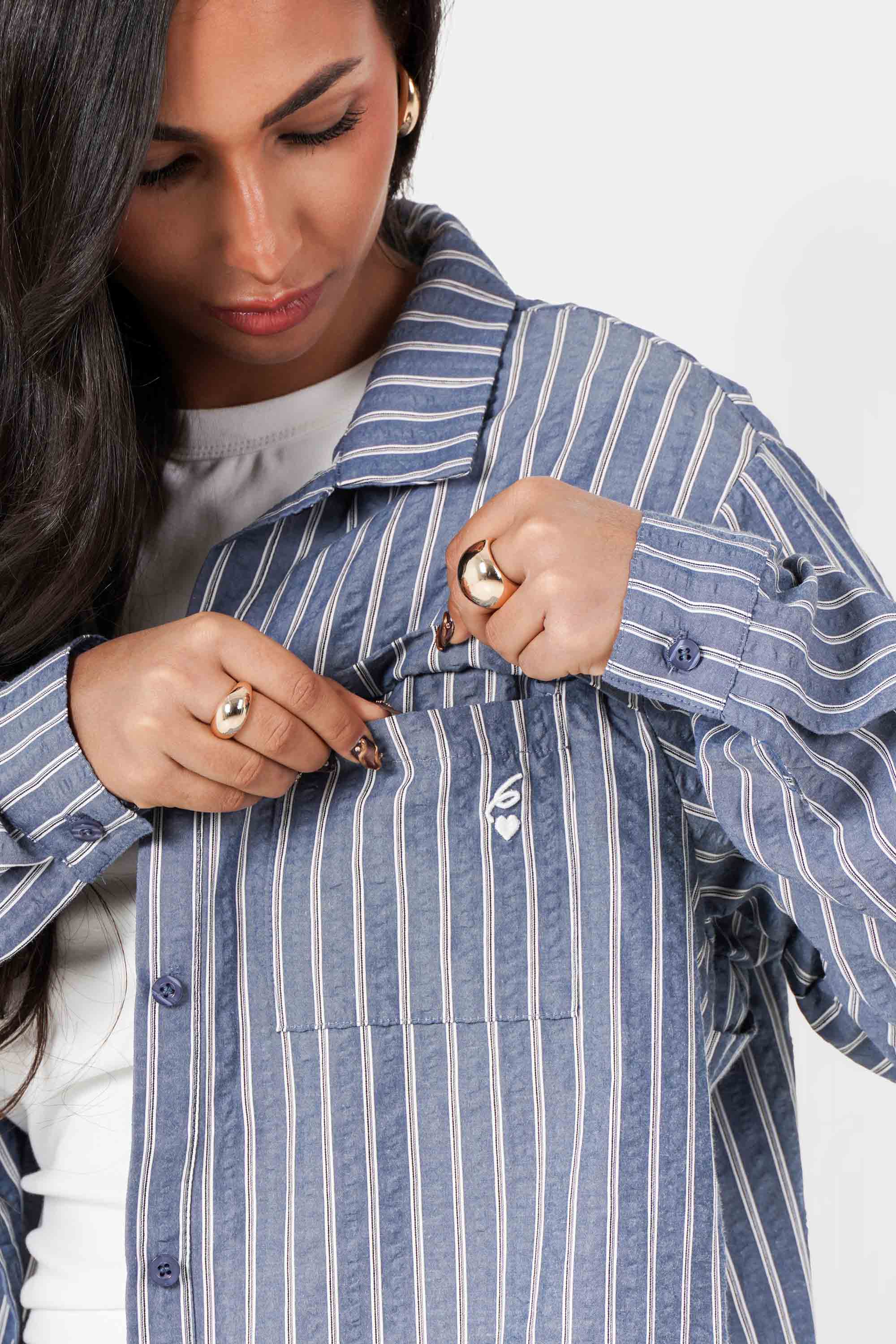 Sixth June Stripes ls Shirt 34617-DGRE