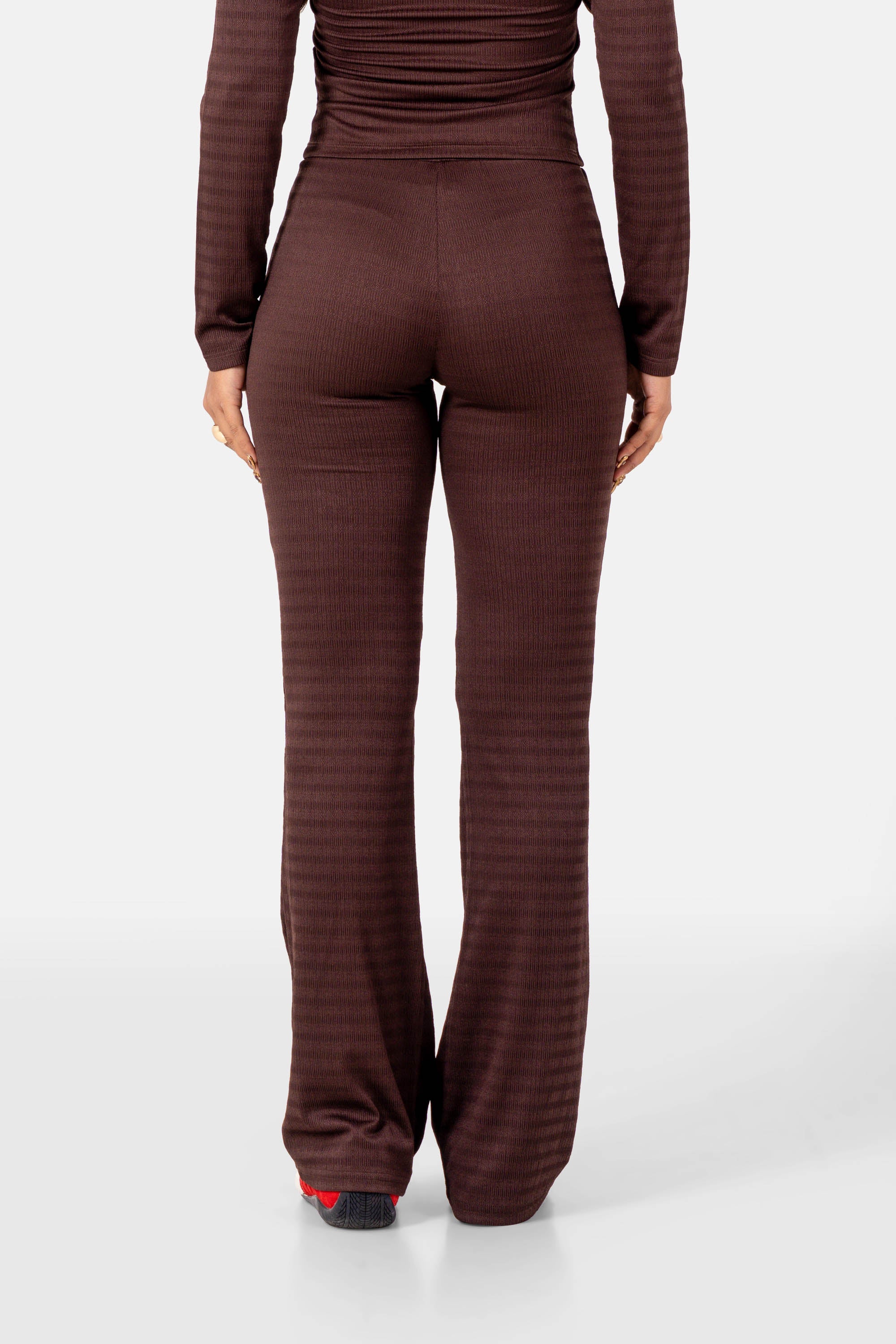 Sixth June Heart Embroidered Leggings Pants 34620-BROW