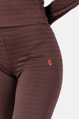 Sixth June Heart Embroidered Leggings Pants 34620-BROW
