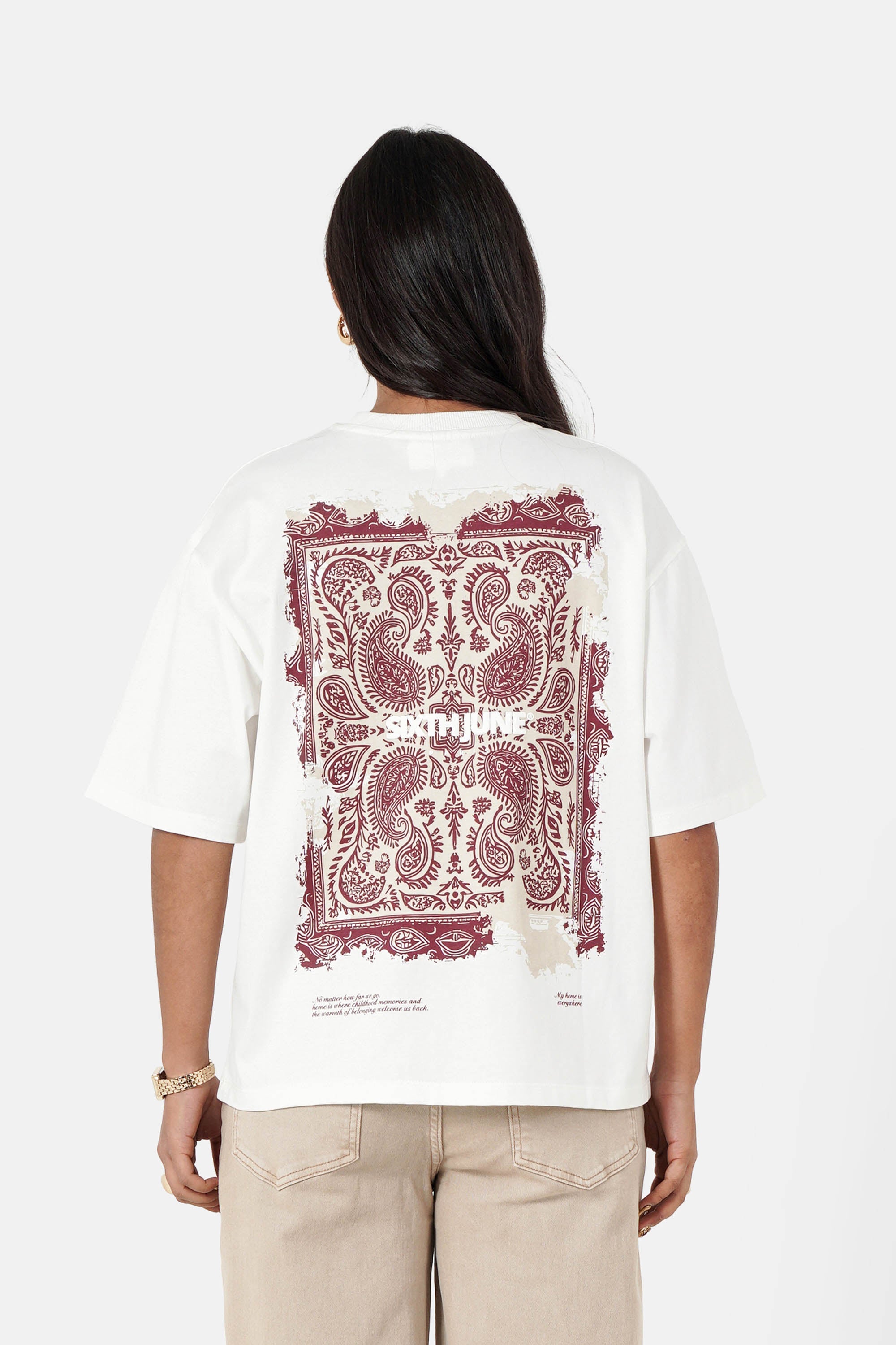 Persian Tapestry Sixth June Back Print Tshirt 34627-OFFW