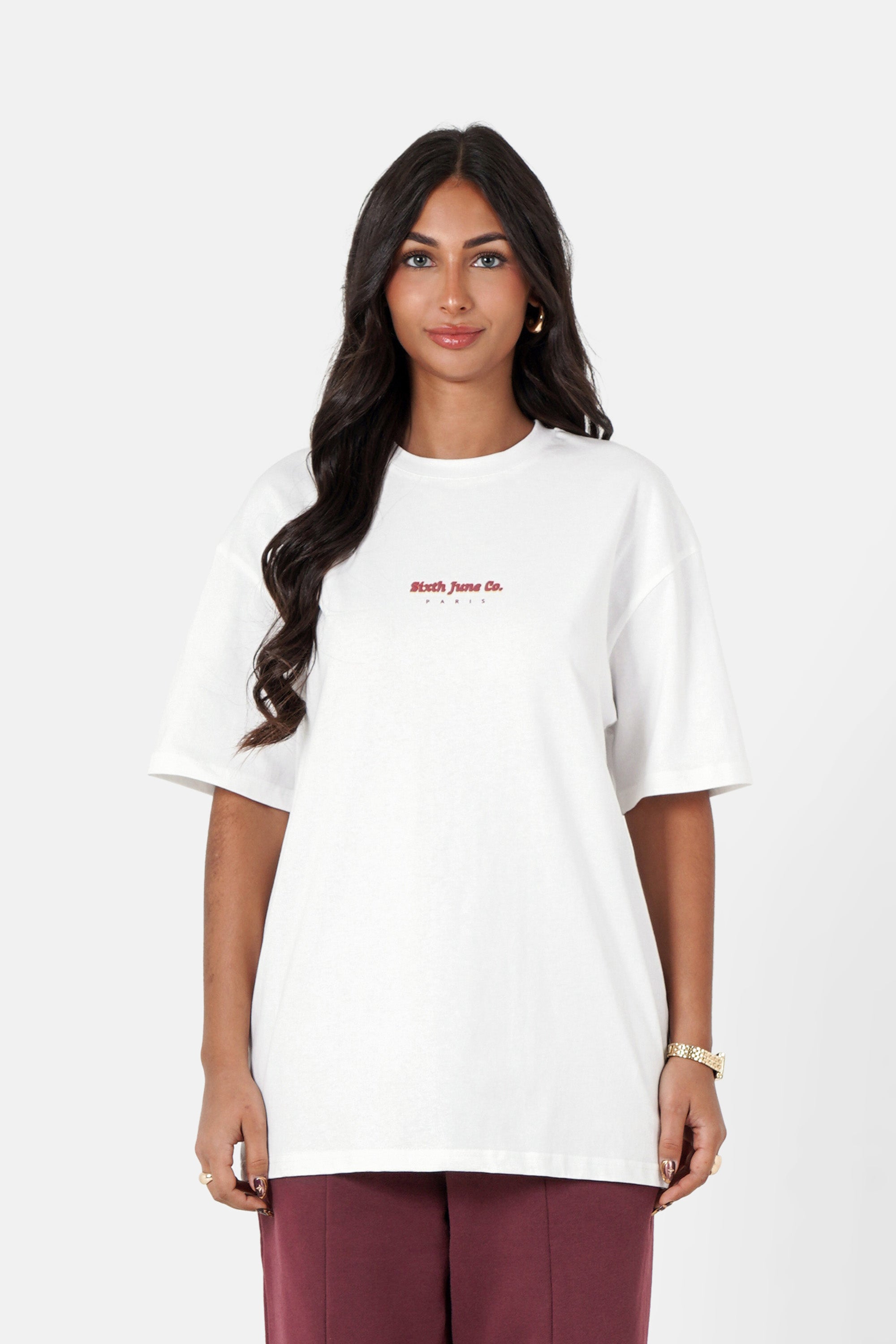 Vibes Never Lie Sixth June Retro Print ss Tshirt 34635-OFFW