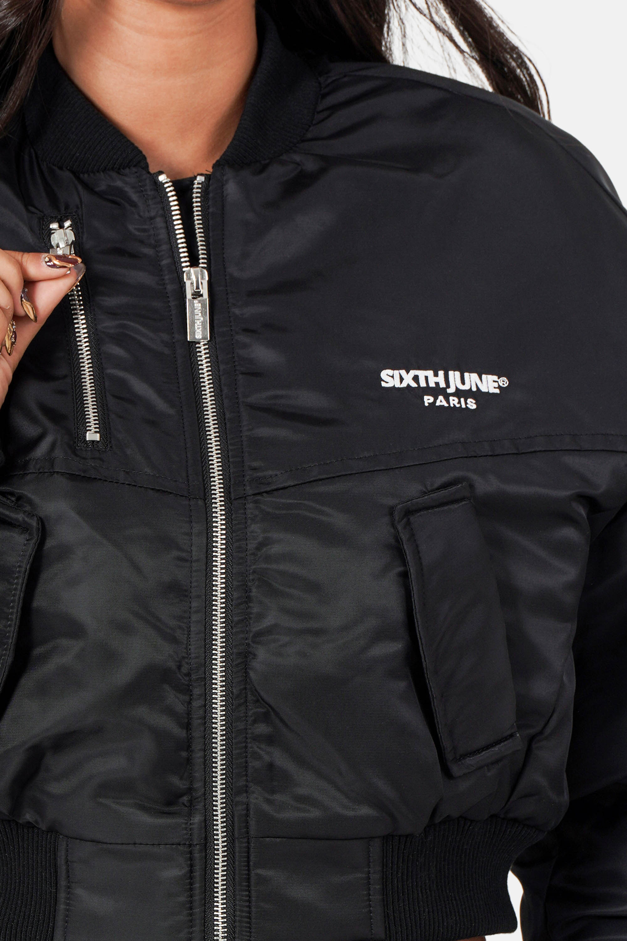 Sixth June Crop Bombers Jacket 34716-BLAC