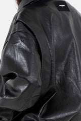 Sixth June Vegan Leather Bombers Jacket 34763-BLAC