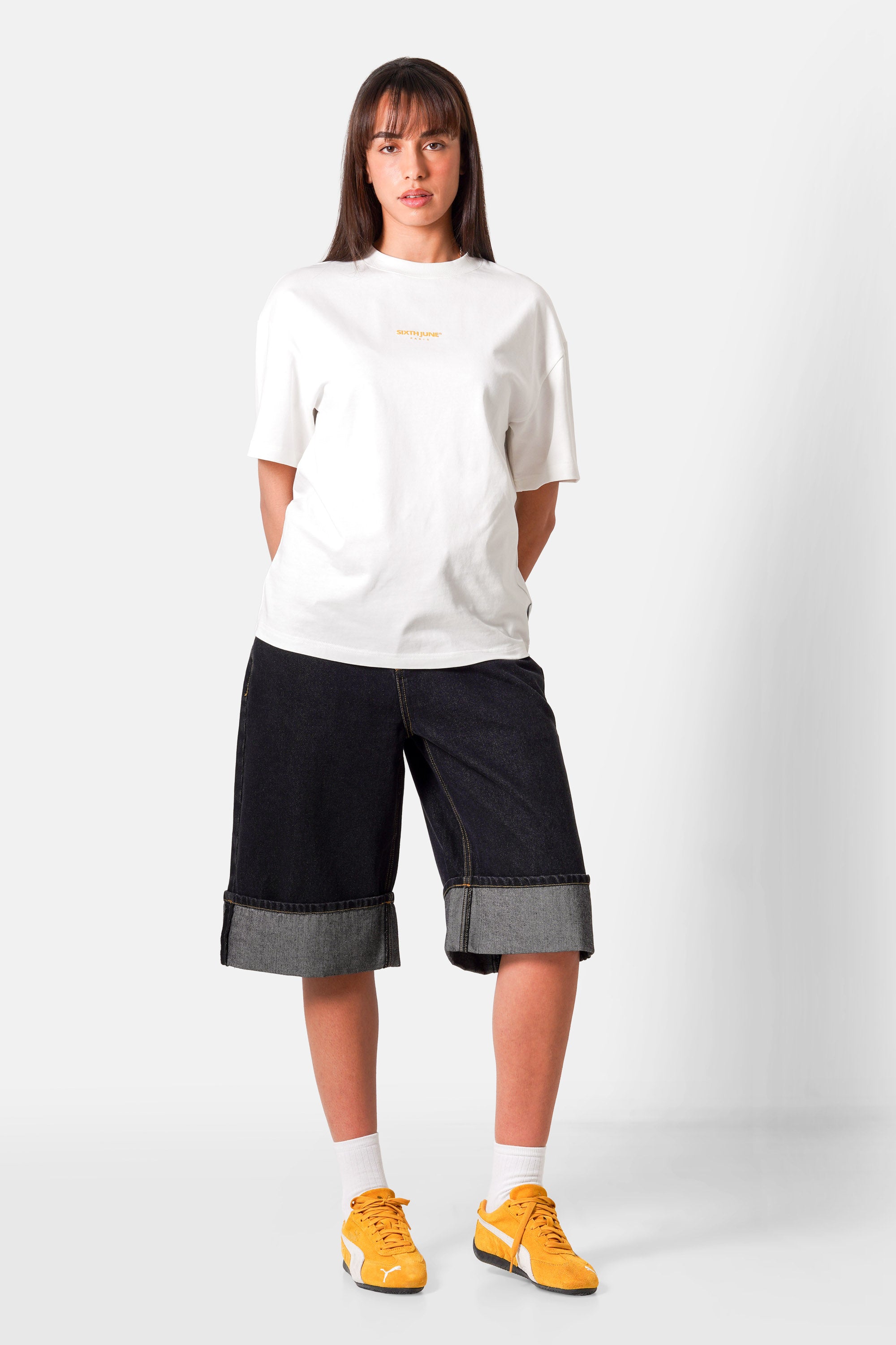 Sixth June High Cuff Baggy Shorts 34792-BLAC