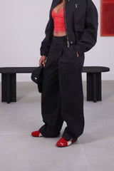 Sixth June Twill Utility Balloon Pants 34800-BLAC