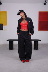 Sixth June Twill Utility Balloon Pants 34800-BLAC