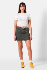 Sixth June Cargo Denim Skirt 34802-KAKI