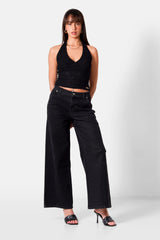 Sixth June Textured Sexy Top 34841-BLAC