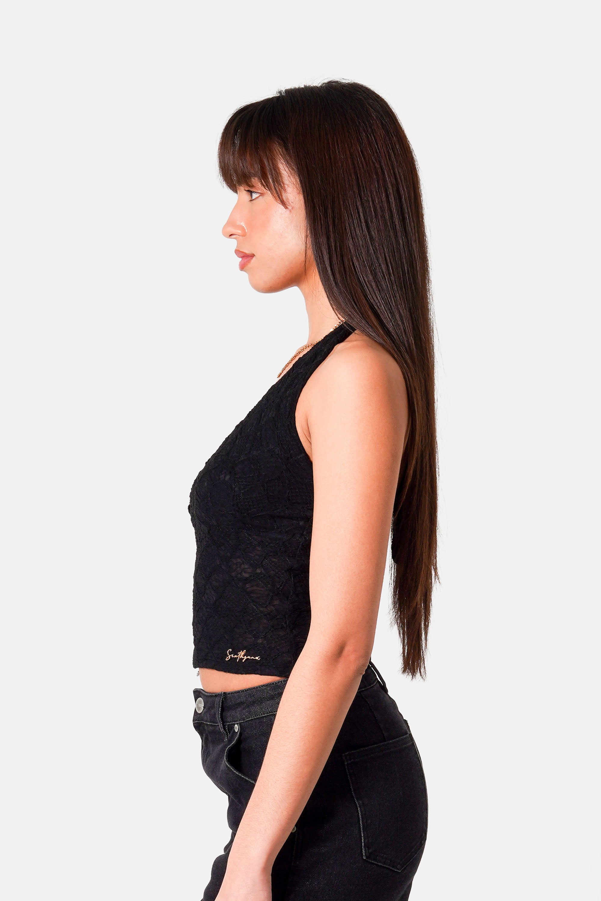 Sixth June Textured Sexy Top 34841-BLAC